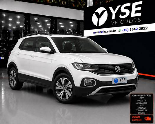 VOLKSWAGEN T-CROSS 1.0 200 TSI TOTAL FLEX COMFORTLINE AUTOMÁTICO VOLKSWAGEN T-CROSS 1.0 200 TSI TOTAL FLEX COMFORTLINE AUTOMÁTICO